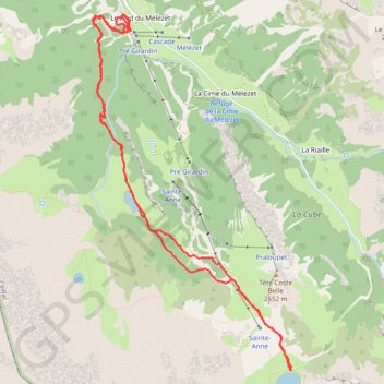 Lac Sainte-Anne GPS track, route, trail