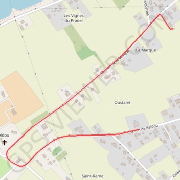 Itinéraire de Saint-Jory à Saint-Jory GPS track, route, trail