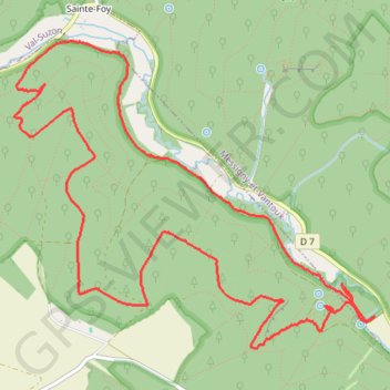 Messigny - Le Suzon et La Fontaine de Jouvence GPS track, route, trail