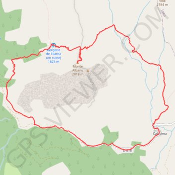 Monte Albanu - Calasima GPS track, route, trail