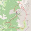 Sentier de la Baronne et Lames de Larçon (Dévoluy) GPS track, route, trail