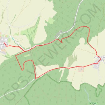 Les gouffres de francheville GPS track, route, trail