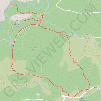 Ponadieu grotte des 2 goules GPS track, route, trail