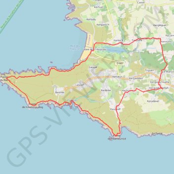 Pointe du Raz GPS track, route, trail