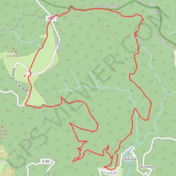 Pic de Nore (depuis Castans) GPS track, route, trail