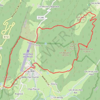 Mont Forchat - Habère Poche - Ramble GPS track, route, trail