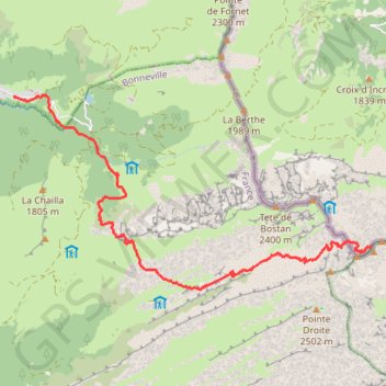 Retour Dents Blanches GPS track, route, trail