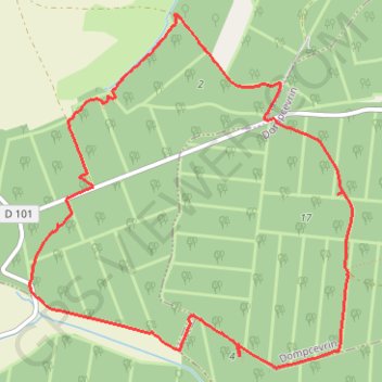 Circuit des 3 fontaines GPS track, route, trail