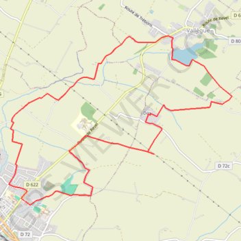 Tour du Télégraphe à Villefranche-de-Lauragais GPS track, route, trail