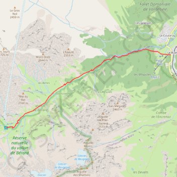 La poya-refuge pierre à berard GPS track, route, trail