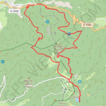 Source de la Moselle et Rouge Gazon GPS track, route, trail