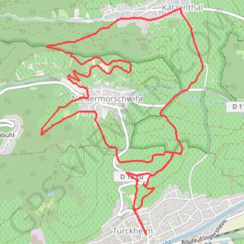 Boucle à Turckheim GPS track, route, trail