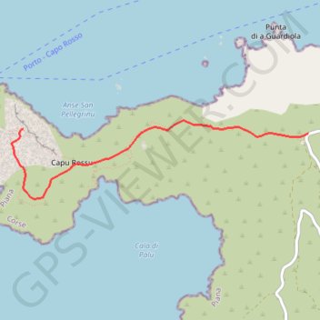 Piana - Capo Rosso GPS track, route, trail