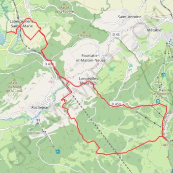 Mont d'Or par les gorges du Fourperet GPS track, route, trail