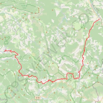 Les Chemins du Soleil - Rando jour 1 GPS track, route, trail