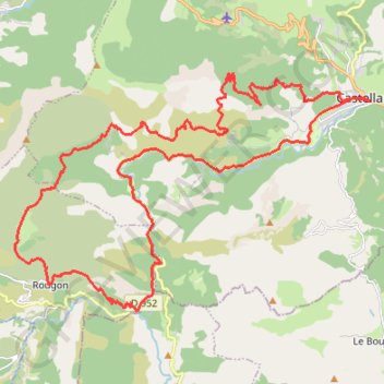 Balcons du Verdon GPS track, route, trail