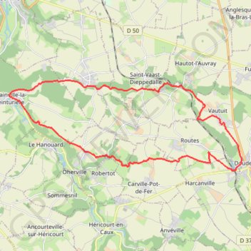 Autour de Grainville-la-Teinturière GPS track, route, trail