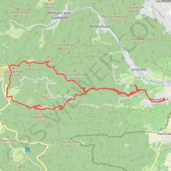 Col Amic depuis Wuenheim GPS track, route, trail