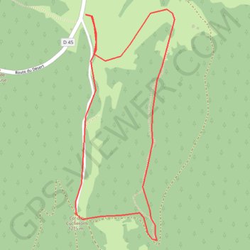 Circuit raquette de la pointière GPS track, route, trail