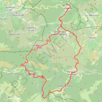 Lagrasse Termes Villerouge Termenes GPS track, route, trail