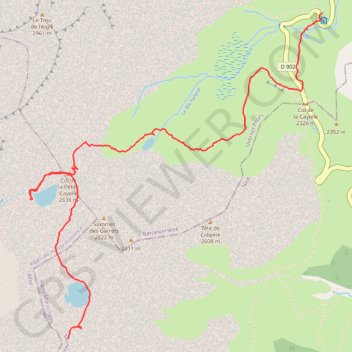 Tracé 6 août 2016 10:50:36 GPS track, route, trail