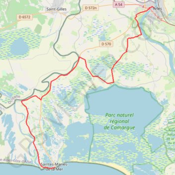 02_Arles_Stes-Maries GPS track, route, trail