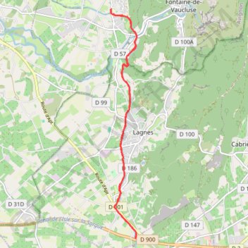 Canal des pernes GPS track, route, trail