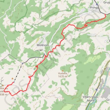 Pringy le Moléson GPS track, route, trail