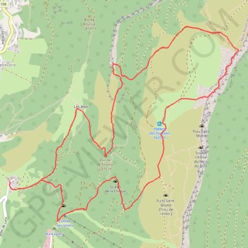 La Grande Roche Saint-Michel depuis Furon GPS track, route, trail