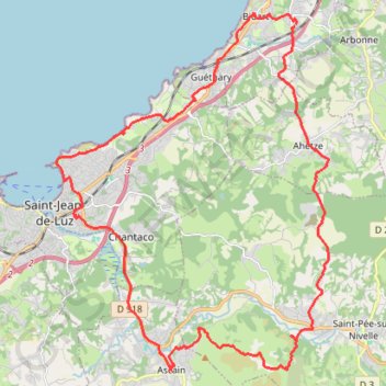 Bidart Ascain GPS track, route, trail