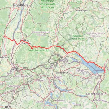 Colmar - Bregenz GPS track, route, trail