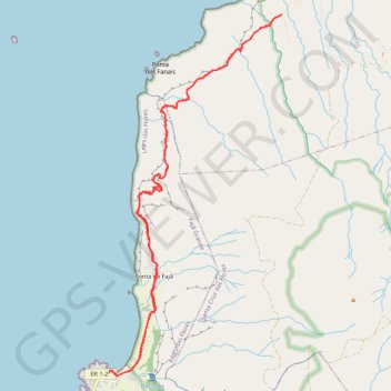 De Faja Grande vers Ponta Delgada, Açores GPS track, route, trail