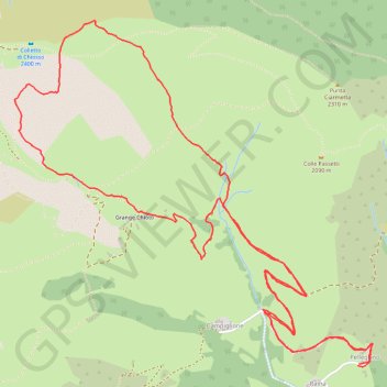 Punta Sarsassi GPS track, route, trail