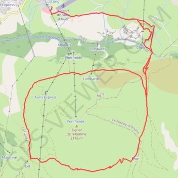 Les bergers - Le tour d'Auris GPS track, route, trail