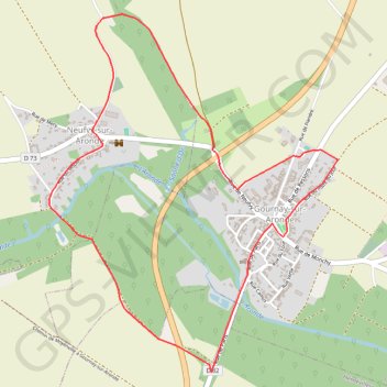 Gournay-sur-Aronde - Circuit de la Somme d'Or GPS track, route, trail