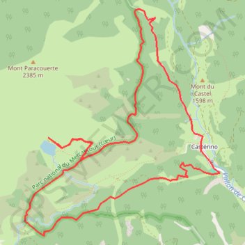 Fontanalba - Lac des grenouilles GPS track, route, trail