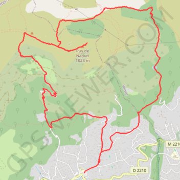 Puy de Naouri GPS track, route, trail