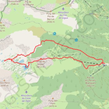 Les lacs de Camporells en boucle GPS track, route, trail