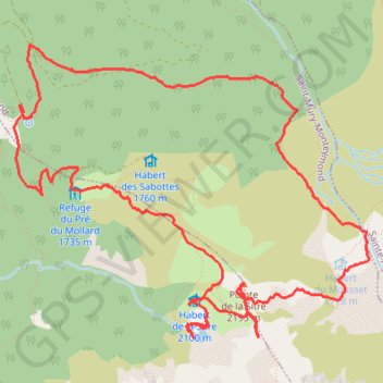 Traversée de la Pointe de la Sitre GPS track, route, trail