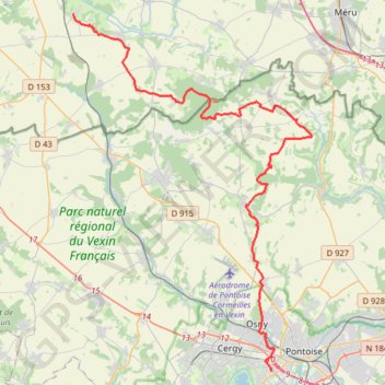 Liancourt - Cergy GPS track, route, trail