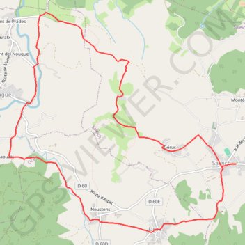 Saleich - urau - castelbiague - artihaguères GPS track, route, trail