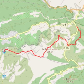 Col de l'ange - Vieux Roquefort GPS track, route, trail