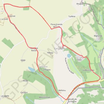 Campagnac, balade champêtre - Pays de l'Agenais GPS track, route, trail