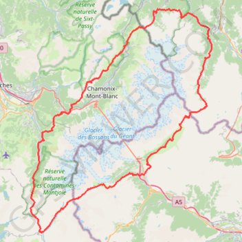 TTdMB-1 Tour Du Mont Blanc - Itinéraire Principal GPS track, route, trail