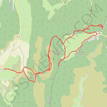 Chovet-Sausse-Comblézine GPS track, route, trail