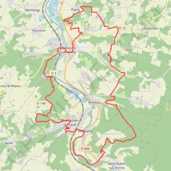 Villeneuve-sur-Yonne GPS track, route, trail