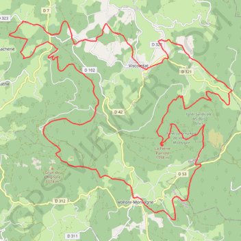 Bois Noirs Oxygène GPS track, route, trail