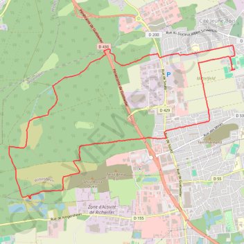 Marche Wittenheim GPS track, route, trail