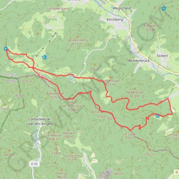 Le schlumpf GPS track, route, trail