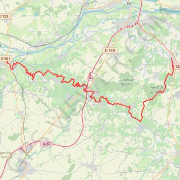 Brissac - Chalonnes GPS track, route, trail